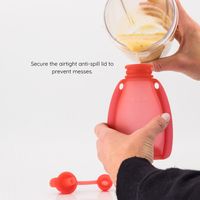 Maccie Refillable Food Pouch - Raspberry Pink